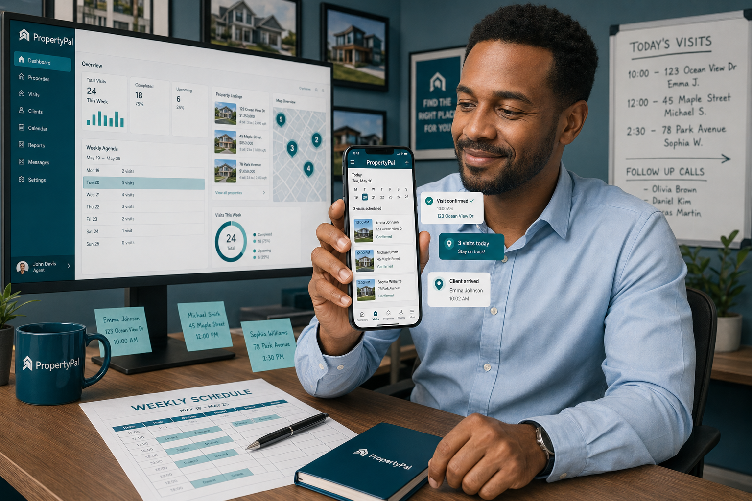 PropertyPal Mobile — Application mobile, capture d'écran